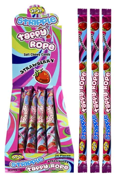 Stripple Taffy Rope Strawberry Sweetcraft