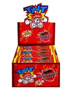 TNT Sour Shock chew bar Raspberry